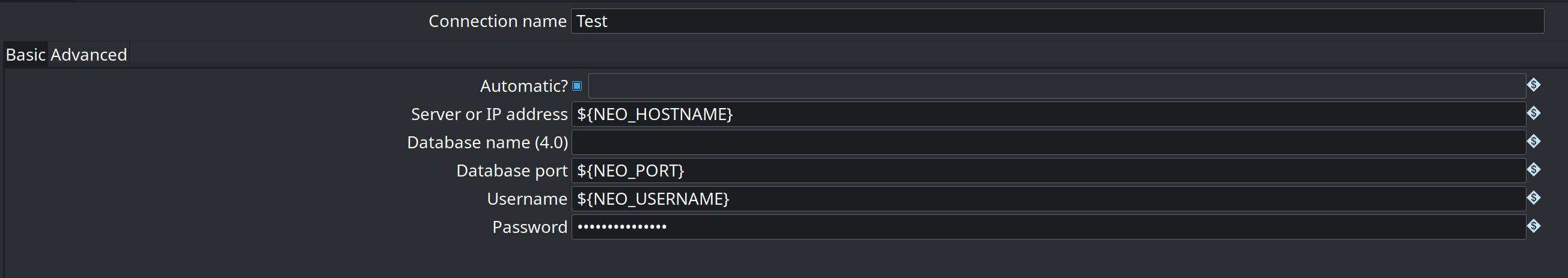 Neo4j automatic connection option