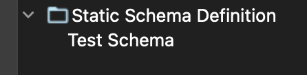 Static Schema Metadata Type