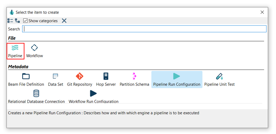 gs hop gui create pipeline 1