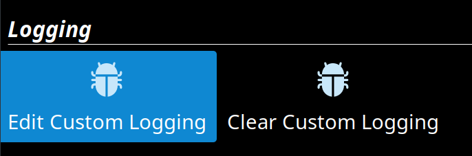 Transform action - show logging options