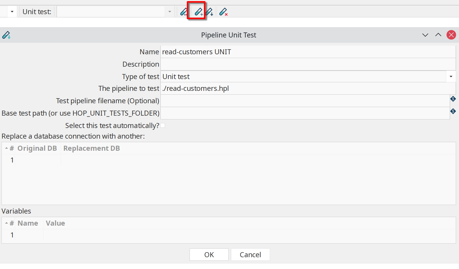 Unit Test - create test