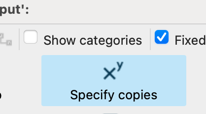 Specify copies