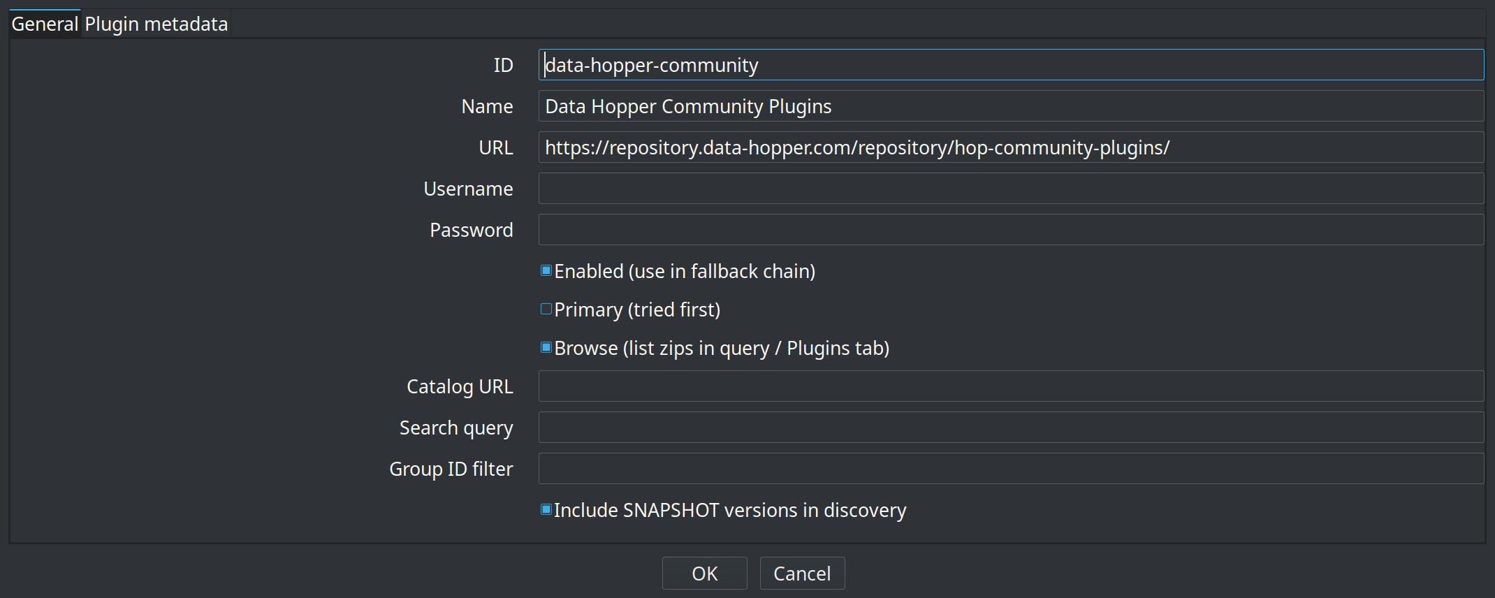 Add or edit marketplace repository