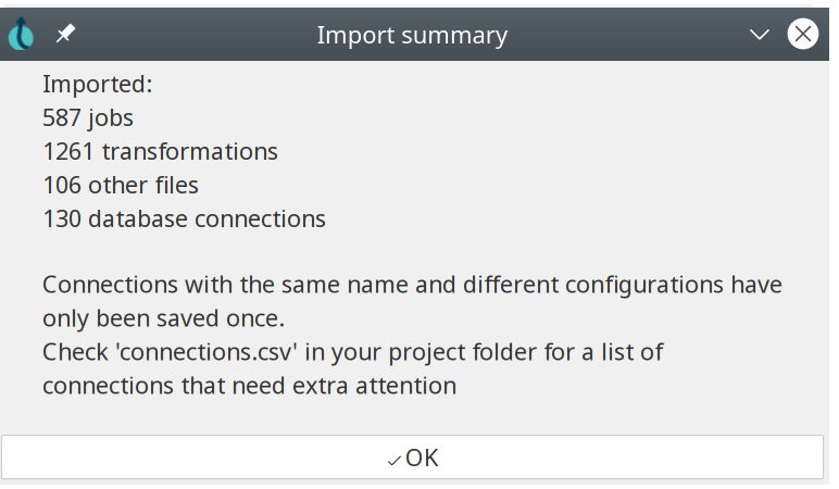 Import Report